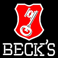 Beck Key Label Beer Sign Neonskylt