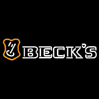 Beck Orange Border Key Label Beer Sign Neonskylt
