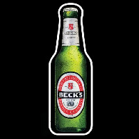 Becks Beer Bottle Beer Sign Neonskylt