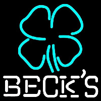 Becks Clover Beer Neonskylt