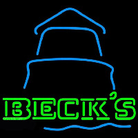 Becks Day Light House Beer Sign Neonskylt