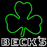 Becks Green Clover Beer Sign Neonskylt