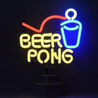 Beer Pong Desktop Neonskylt