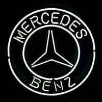 Big Mercedes Benz Logo Eu Auto Car Dealer Pub Display Affär Neonskylt