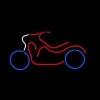 Bike Logo In Red Neonskylt