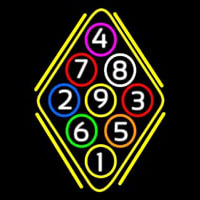 Billiards Neonskylt