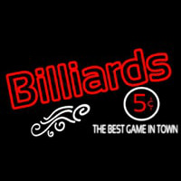 Billiards Neonskylt