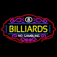 Billiards No Gambling 1 Neonskylt