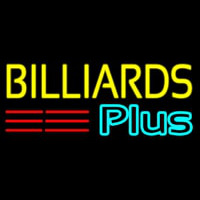 Billiards Plus 1 Neonskylt