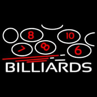 Billiards With Logo 1 Neonskylt