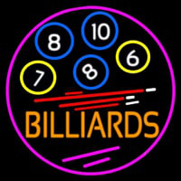 Billiards With Logo 2 Neonskylt
