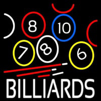 Billiards With Logo Neonskylt