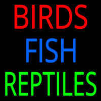 Birds Fish Reptiles 1 Neonskylt
