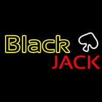 Blackjack Poker Neon Neonskylt