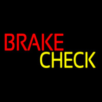 Block Brake Check Neonskylt