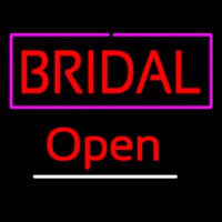 Block Bridal Open Neonskylt