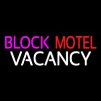 Block Motel Vacancy Neonskylt