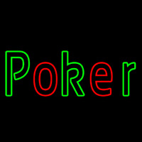 Block Poker 2 Neonskylt