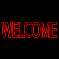 Block Welcome Neonskylt