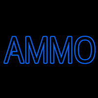 Blue Ammo Neonskylt