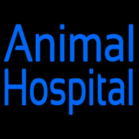 Blue Animal Hospital Neonskylt