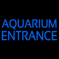 Blue Aquarium Entrance Neonskylt