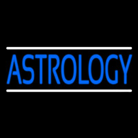 Blue Astrology Block Neonskylt