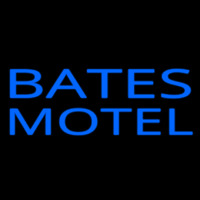 Blue Bates Motel Neonskylt