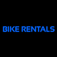 Blue Bike Rentals Neonskylt