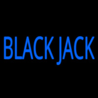 Blue Blackjack Neonskylt