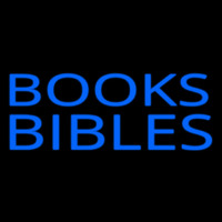 Blue Books Bibles Neonskylt