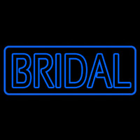 Blue Border Bridal Block Neonskylt