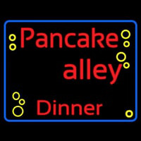 Blue Border Pancake Alley Dinner Neonskylt