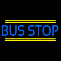 Blue Bus Stop Neonskylt
