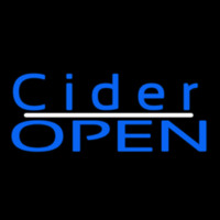 Blue Cider Open Neonskylt