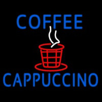 Blue Coffee Cappuccino Neonskylt