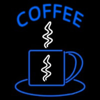 Blue Coffee Cup Neonskylt