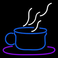 Blue Coffee Cup Neonskylt