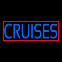 Blue Cruises With Red Border Neonskylt