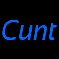 Blue Cunt Neonskylt