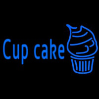 Blue Cupcake With Cupcake Neonskylt