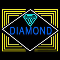 Blue Diamond Block Neonskylt