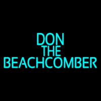 Blue Don The Beachcomber Tiki Bar Neonskylt