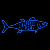 Blue Fish Logo Neonskylt