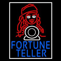 Blue Fortune Teller With Logo Neonskylt