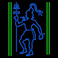 Blue God Shiv Neonskylt