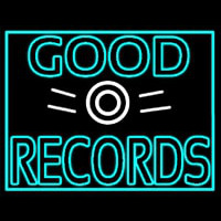 Blue Good Records Border Neonskylt