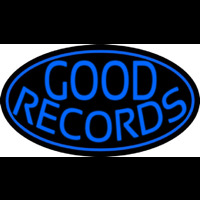 Blue Good Records Border Neonskylt