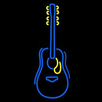 Blue Guitar Logo Neonskylt
