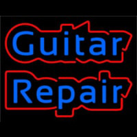 Blue Guitar Repair 2 Neonskylt